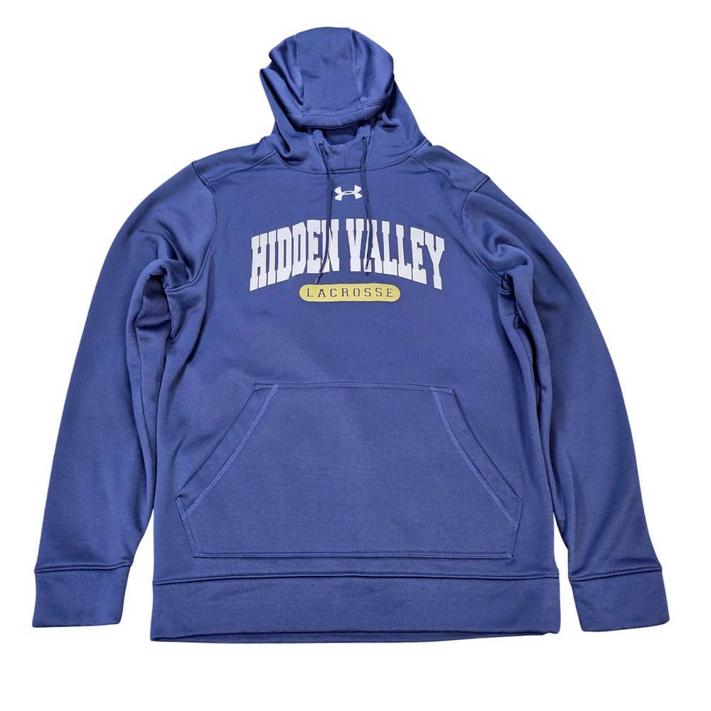 Under‎ Armour Hidden Valley Lacrosse Hoodie Men's Size S Blue Fleece Pullover